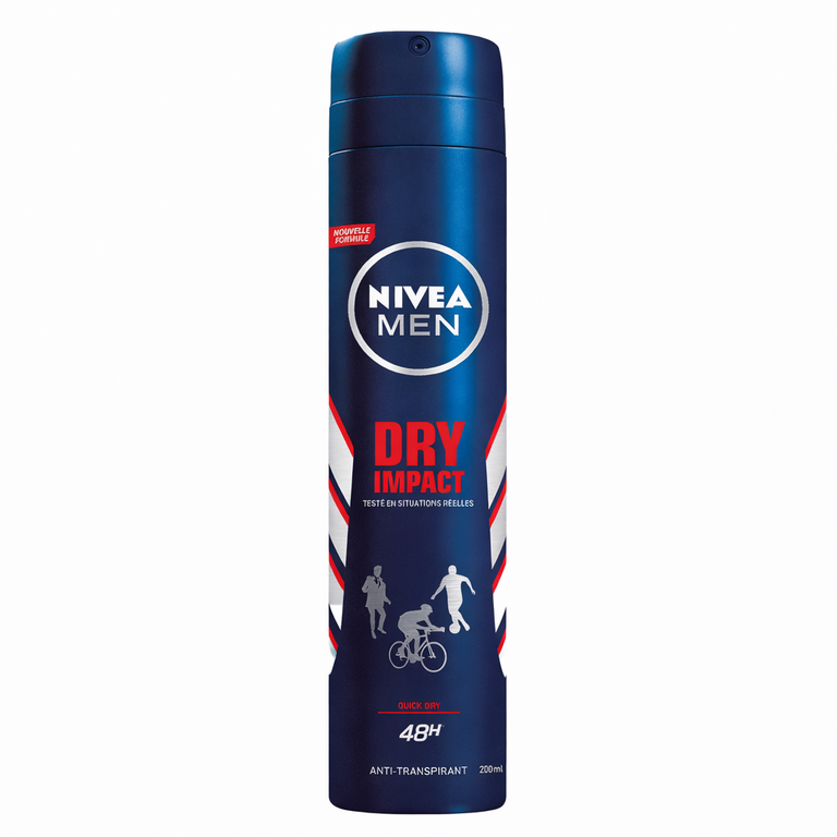 NIVEA Men Dry Impact Anti-Perspirant Spray 48H 200 ml (6.76 fl oz)